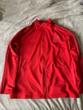 RARE Adidas FC Bayern München Tonal All-Red Training Jacket Unreleased Colorway
